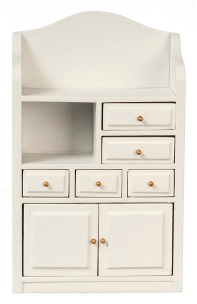 Cabinet with Drawers - White