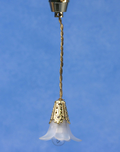 Hanging Lamp - Frosted Flower