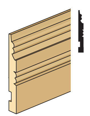 Dollhouse City - Dollhouse Miniatures BBD-16 Baseboard