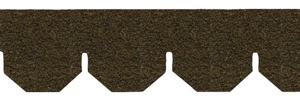 Dollhouse City - Dollhouse Miniatures Hexagon Asphalt Shingles - Brown