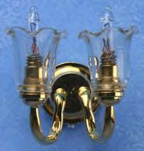 Double Wall Sconce - Clear