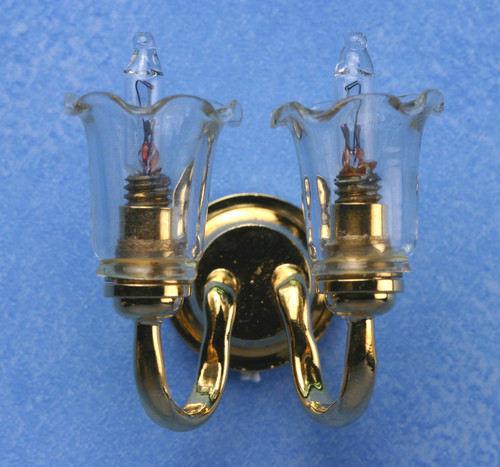 Double Wall Sconce - Clear