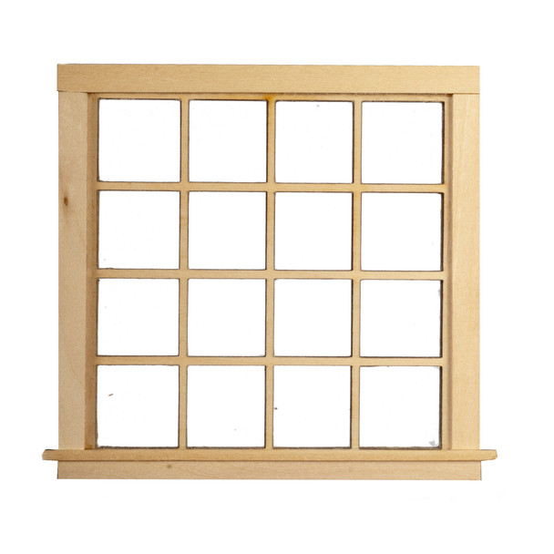 Dollhouse City - Dollhouse Miniatures 16 Panes Double Window