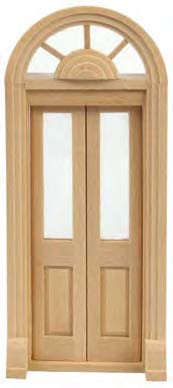 Palladian Double Entry Door