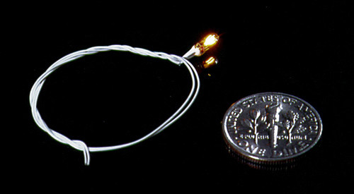 Dollhouse City - Dollhouse Miniatures 12 Volt GOR Bulb - Brown Wires