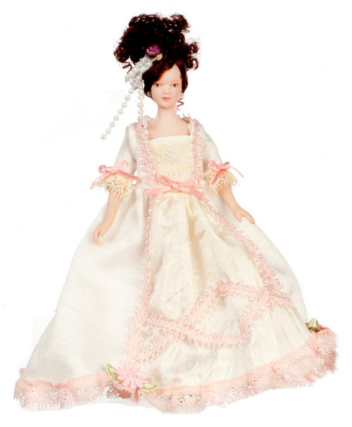 VIctorian Lady in White Gown