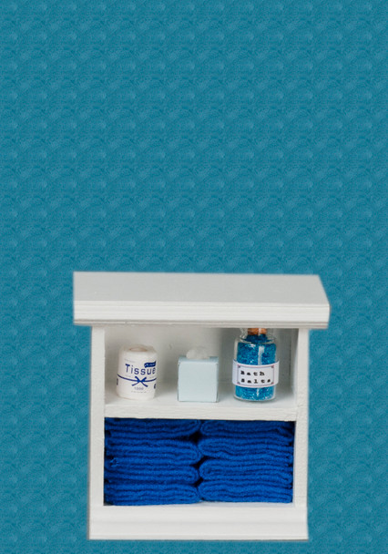 Bath Cabinet - Small and Dark Blue