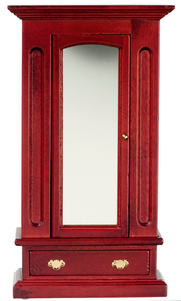Mirrored Armoire - Mahogany