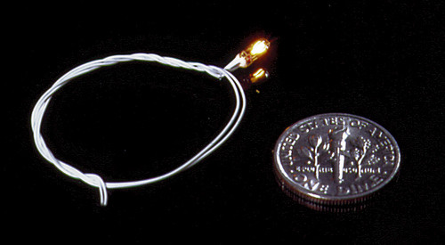 1.5 Volt GOR Green Glass - Green Wires