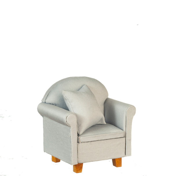 Chair with Pillows - Gray