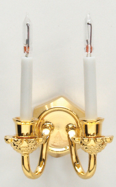 Double Candle Wall Sconce - Bi-Pin