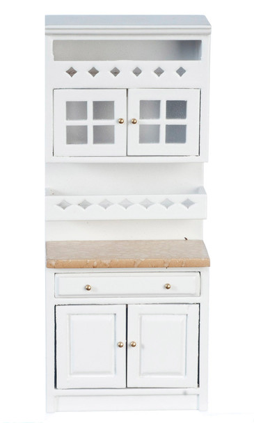 Cabinet with Shelves - White and Cabinet