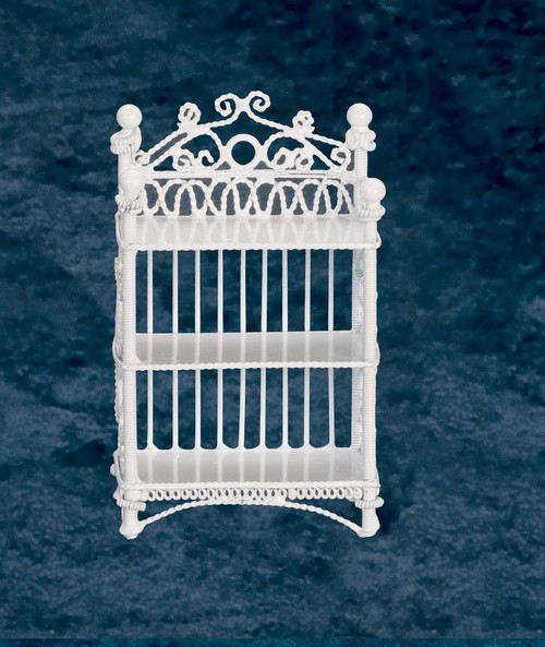3-Tier Book Case - White Wire