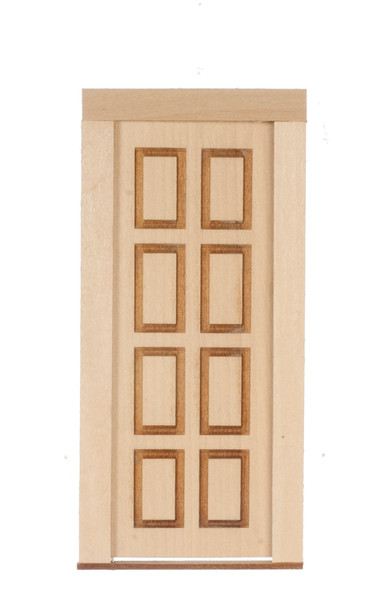 Dollhouse City - Dollhouse Miniatures 8 Raised Panel Federal Door