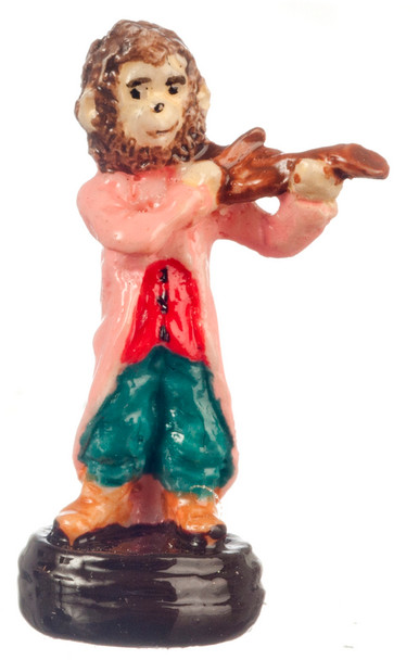 Dollhouse City - Dollhouse Miniatures Monkey Violin Fiddler