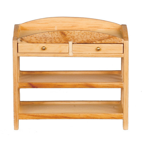 Slatted Changing Table - Oak