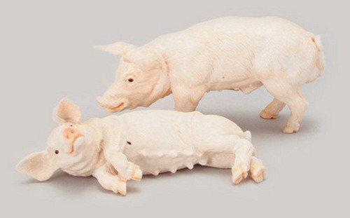 Dollhouse City - Dollhouse Miniatures Pigs Set