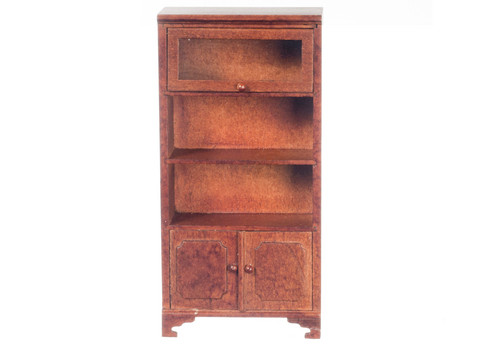 Bookcase One Glass Door - Walnut