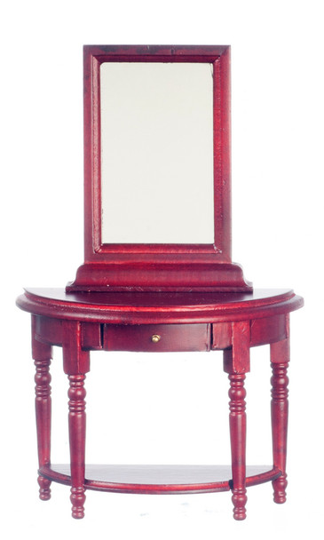 Hall Table and Mirror - Mahogany