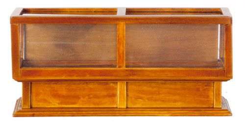 Dollhouse City - Dollhouse Miniatures Store Display Case - Walnut
