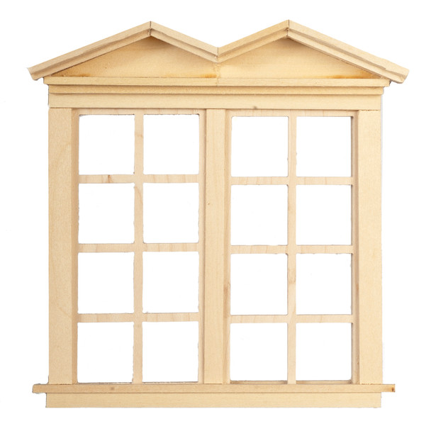 Dollhouse City - Dollhouse Miniatures 4 Over 4 Victorian Double Window