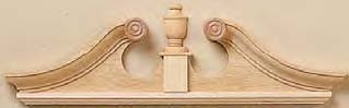 Double Deerfield Door Pediment