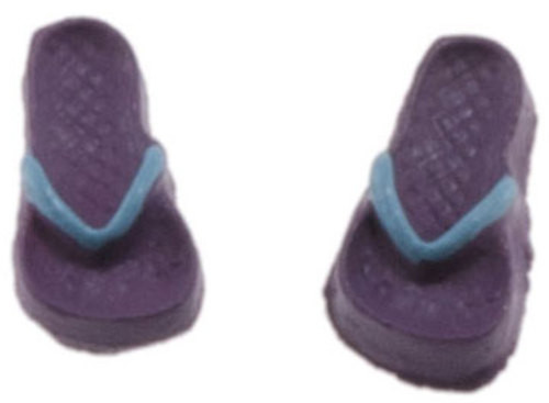 Flip Flops - Lilac and Light Blue Small