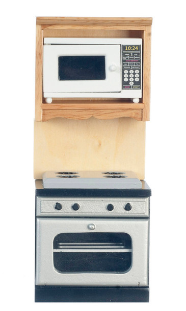 Stove, Oven and Microwave - Oak