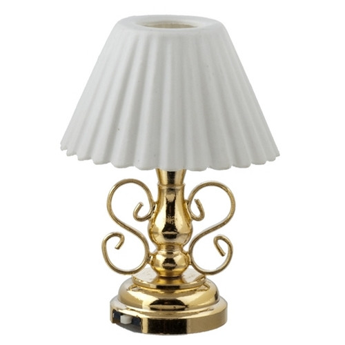 LED Table Lamp with Fluted Shade