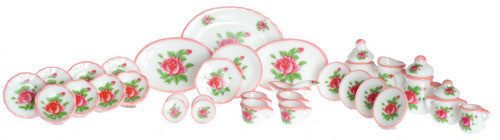Tea Set - Red Roses