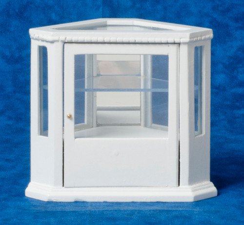 Corner Display Cabinet - White