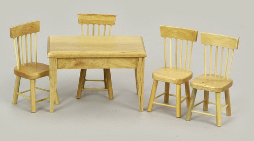 Table and Chair Set - Oak