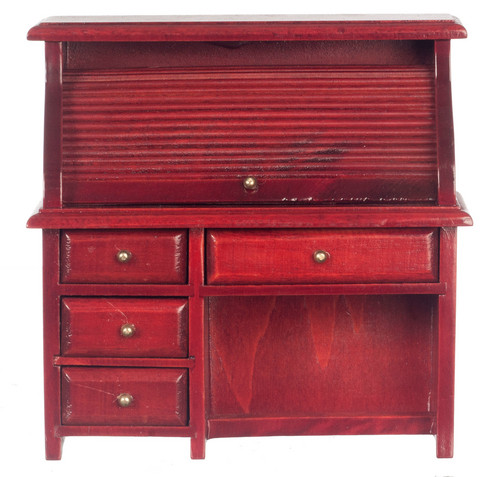 Small Rolltop Desk - Mahogany