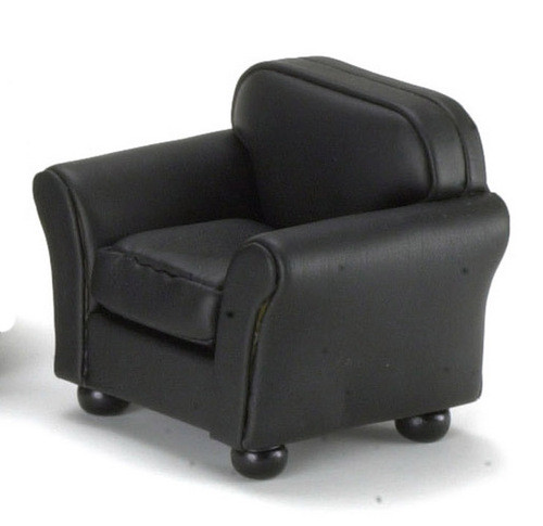 Black Leather Club Chair
