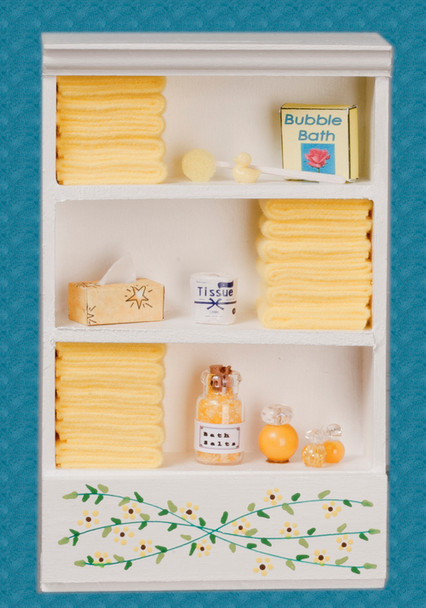 Bath Cabinet - Large and Yellow