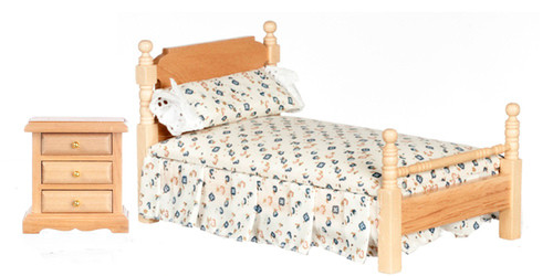 Bed Set - Floral and Oak