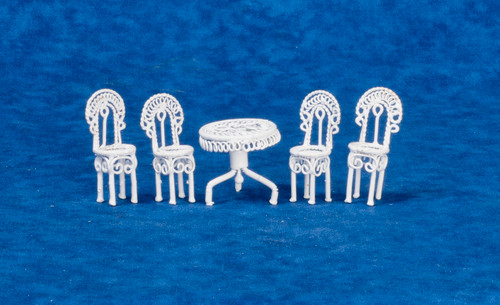 Mini Patio Set - White Wire
