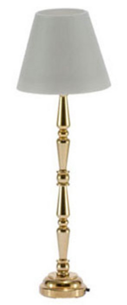 LED Brass Floor Lamp - Gold