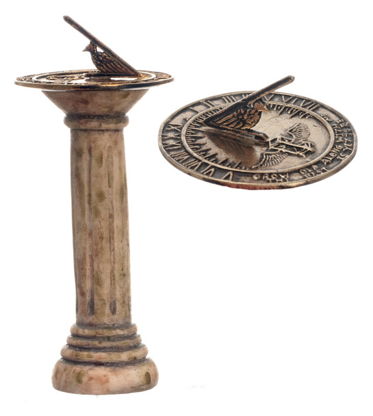 Dollhouse City - Dollhouse Miniatures Sundial - Green