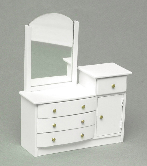 Kitchen Stove in Counter with Cabinet - White