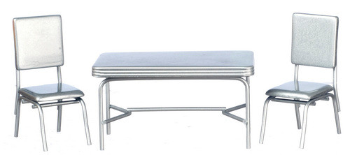 1950's Tall Table Set - Silver