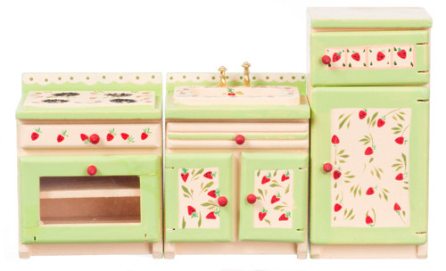 Dollhouse City - Dollhouse Miniatures Strawberry Appliance Set