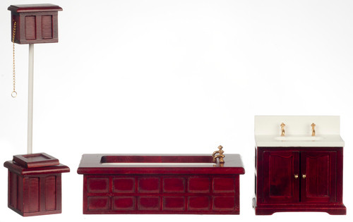 Victorian Bath Set - Mahogany