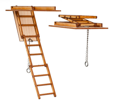 Attic Stairs with Tred
