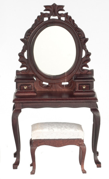 Dressing Table with Stool- Mahogany