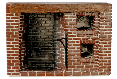 Colonial Walk-In Fireplace