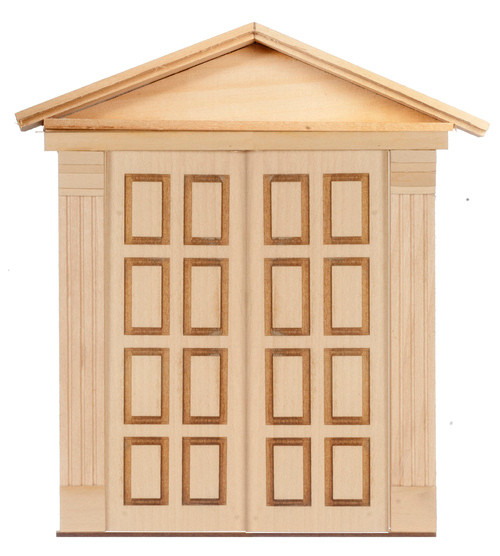 8 Raised Panels Double Door
