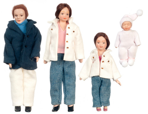 Porcelain Doll Family Set