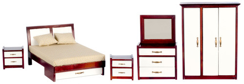 Modern Bedroom Set - Mahogany