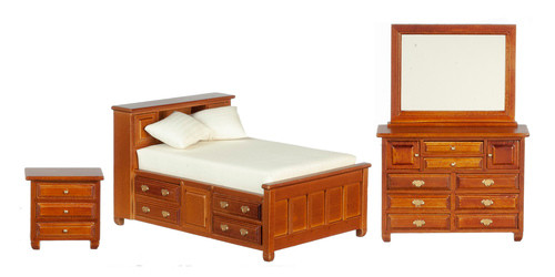 Double Bedroom Set - Walnut